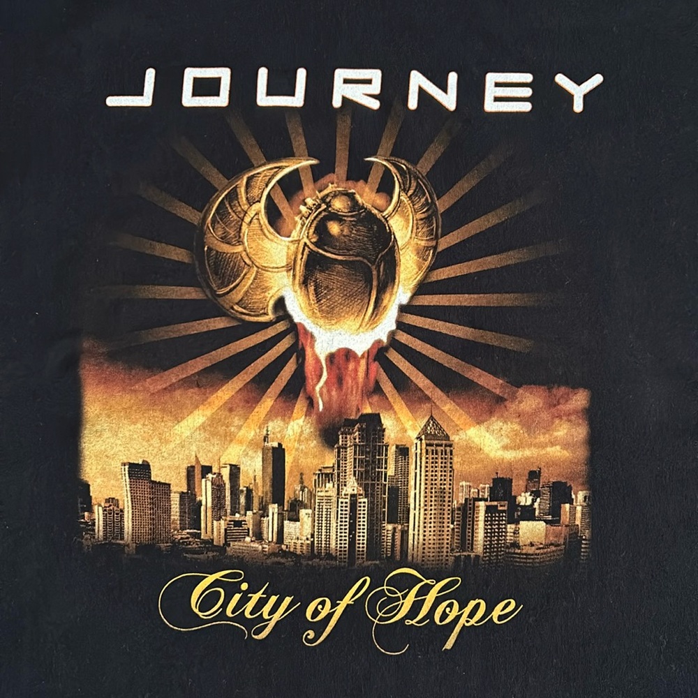 Journey 2011 Eclipse Tour City of Hope Tee Shirt